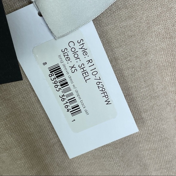 NWT 3.1 Phillip Lim Long Sleeve Dress with Drape Back Skirt Sz XS - Picture 10 of 11
